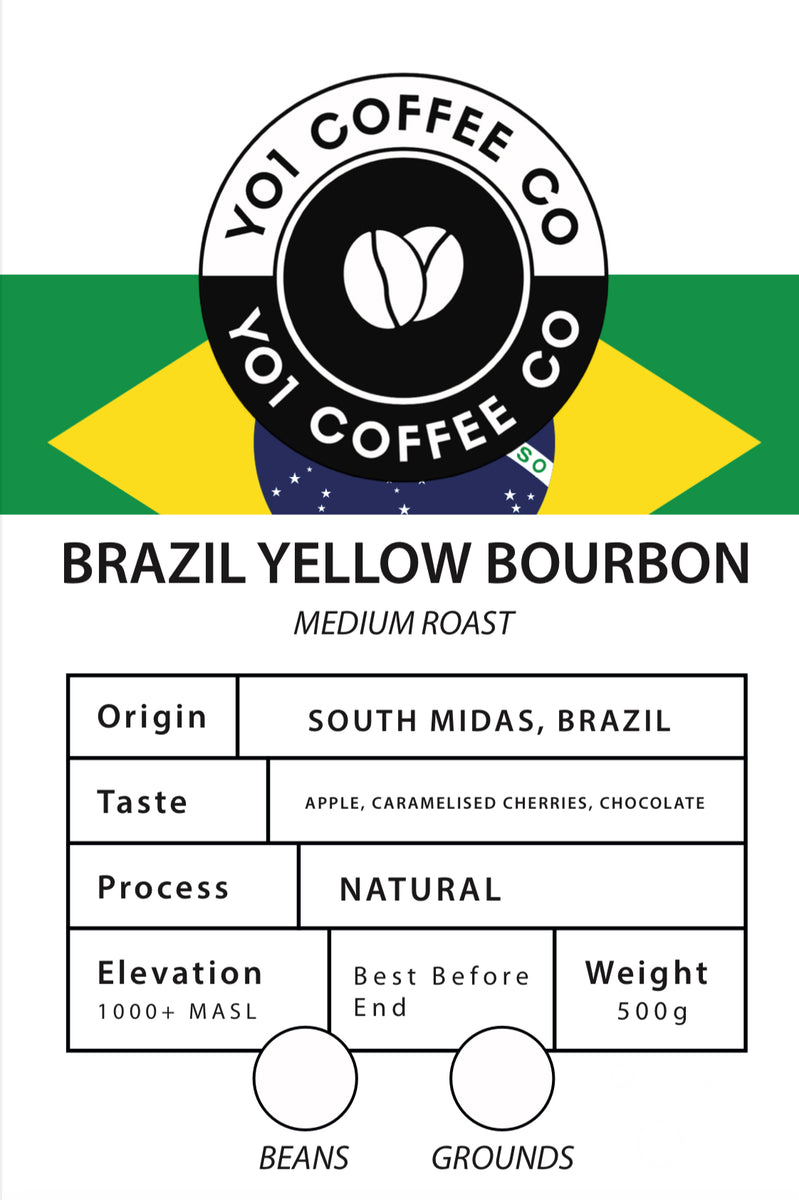 thumbnail image 2 of Brazilian Yellow Bourbon Peaberry Coffee – Medium Roast, 5 Lbs Whole Bean, Fresh Roasted Daily 2 of 3