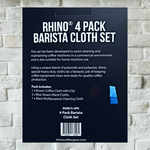Rhino Coffee Gear 4 pack Barista Cloth set